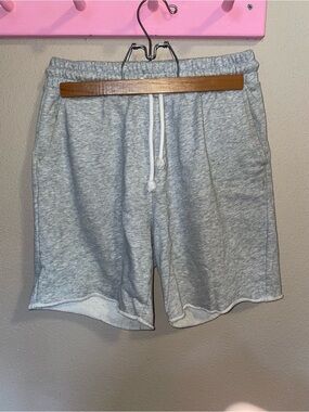 Target Men’s Heather Gray Fleece Drawstring Athletic Shorts